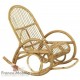 Rocking chair en rotin naturel