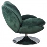 Fauteuil pivotant en velours