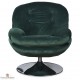 Fauteuil pivotant en velours