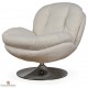 Fauteuil pivotant en velours