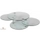 Table basse en verre rond