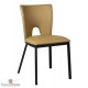 Chaises taupe en PVC