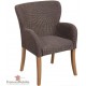 Fauteuil tissu gris