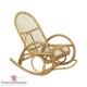 Rocking chair en rotin tendance