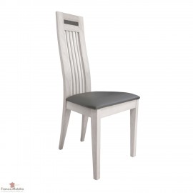Chaise chêne massif blanchi