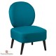 Fauteuil vintage dossier rond