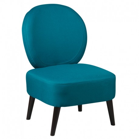 Fauteuil vintage dossier rond