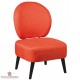 Fauteuil vintage dossier rond