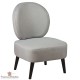 Fauteuil vintage dossier rond