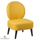 Fauteuil vintage dossier rond