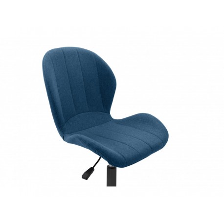 Fauteuil de bureau en tissu bleu pétrole