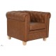 Fauteuil chesterfield simili cuir