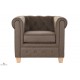 Fauteuil chesterfield simili cuir