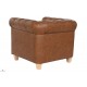 Fauteuil chesterfield simili cuir