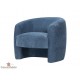 Fauteuil cabriolet en tissu bouclette