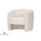 Fauteuil cabriolet en tissu bouclette