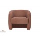 Fauteuil cabriolet en tissu bouclette