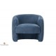 Fauteuil cabriolet en tissu bouclette