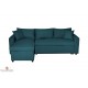 canapé bleu convertible reversible