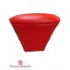 fauteuil cuir rouge et bois italien