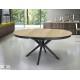 Table ronde 120cm allonge papillon