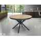 Table ronde 120cm allonge papillon