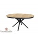 Table ronde 120cm allonge papillon