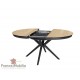 Table ronde 120cm allonge papillon