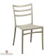 lot de 4 chaises empilables Gris clair