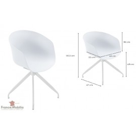 Lot de 2 chaises de cuisine