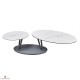 table basse plateaux pivotant ceramique