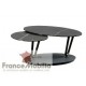 table basse plateaux pivotant ceramique