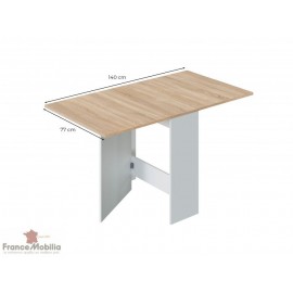 Table pliante pas cher bicolore