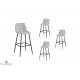 Ensemble 4 Tabourets haut