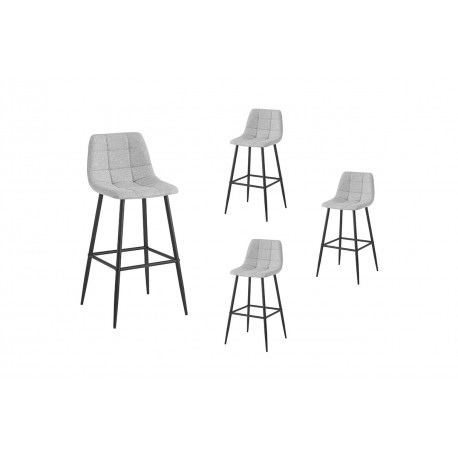 Ensemble 4 Tabourets haut