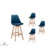 4 Tabourets haut style scandinave