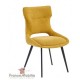 Lot de 2 chaises design en acier et tissu déperlant
