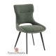 Lot de 2 chaises design en acier et tissu déperlant