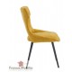 Lot de 2 chaises design en acier et tissu déperlant
