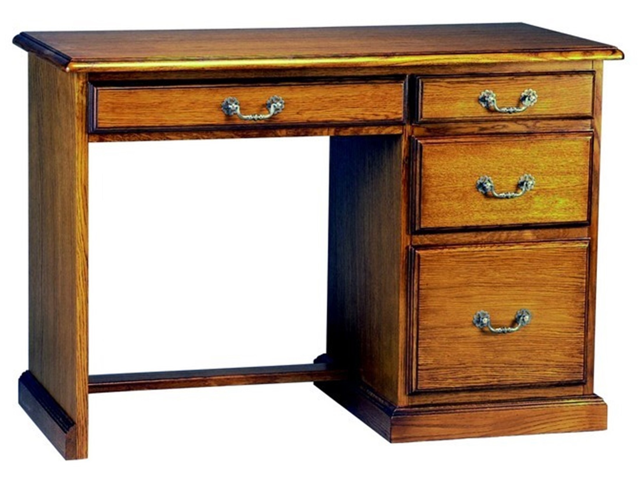 Bureau demi ministre en bois de chêne 
