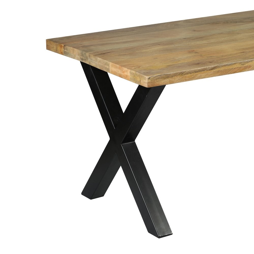 table industriel en manguier massif