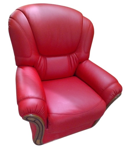 Fauteuil_cuir_italien_rouge